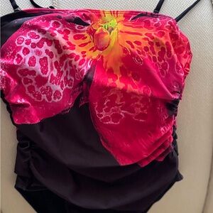 Vibrant Floral one-piece Swimsuit